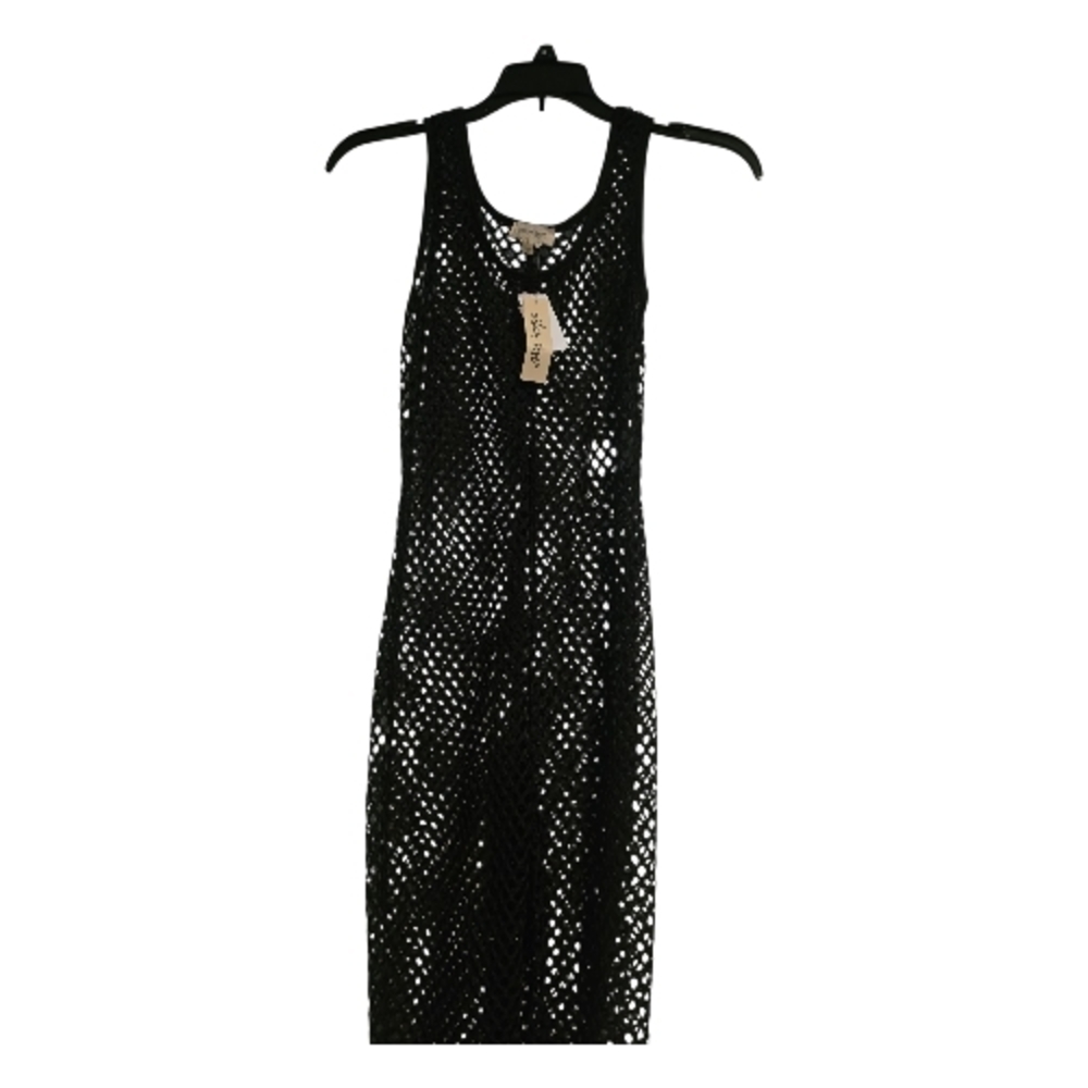 Elegant Black Sleeveless Netted Full Body Suit NWT